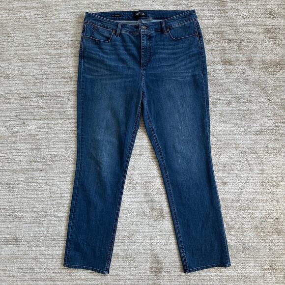 Talbots Straight Sz 14 Flawless Five Pocket Stretch High Rise Jeans Stretch - Picture 1 of 6